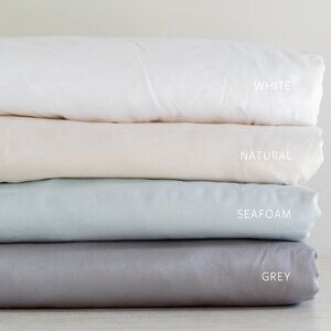 Avocado Organic Cotton 400 Thread Count Sheet Set Queen White
